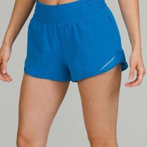 Lululemon Poolside Blue Hotty Hot Shorts Size 6